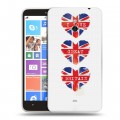 Дизайнерский пластиковый чехол для Nokia Lumia 1320 British love