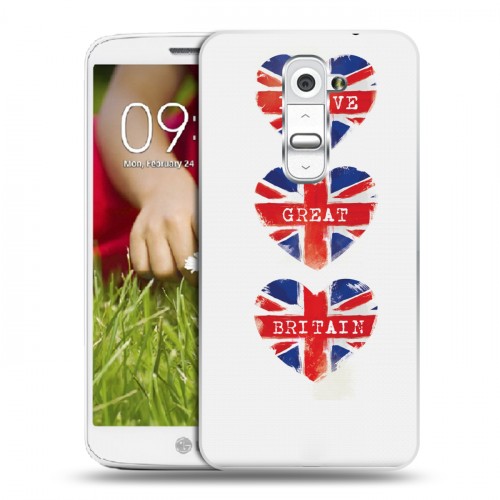 Дизайнерский пластиковый чехол для LG Optimus G2 mini British love