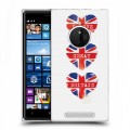 Дизайнерский пластиковый чехол для Nokia Lumia 830 British love