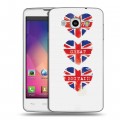 Дизайнерский пластиковый чехол для LG L60 British love