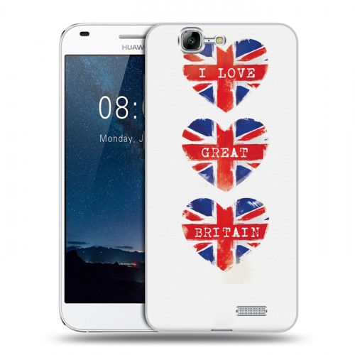 Дизайнерский пластиковый чехол для Huawei Ascend G7 British love