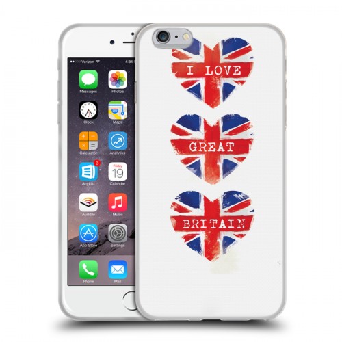 Дизайнерский силиконовый чехол для Iphone 6 Plus/6s Plus British love