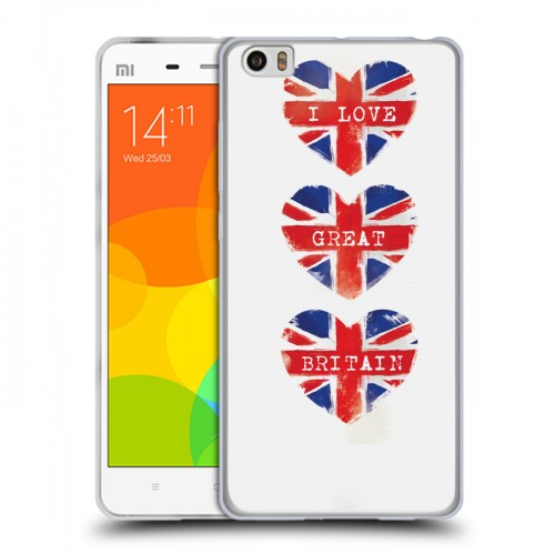 Дизайнерский пластиковый чехол для Xiaomi Mi Note British love