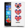 Дизайнерский пластиковый чехол для Microsoft Lumia 435 British love