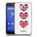 Дизайнерский пластиковый чехол для Sony Xperia E4g British love