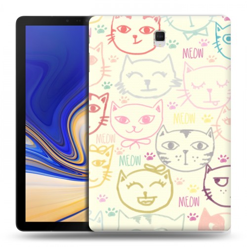 Дизайнерский силиконовый чехол для Samsung Galaxy Tab S4 Пастельный стиль