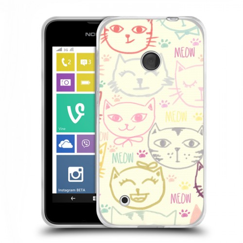 Дизайнерский пластиковый чехол для Nokia Lumia 530 Пастельный стиль