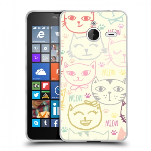 Дизайнерский пластиковый чехол для Microsoft Lumia 640 XL Пастельный стиль