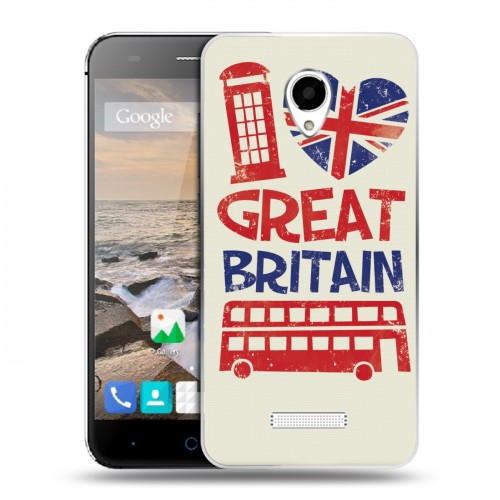 Дизайнерский силиконовый чехол для Micromax Canvas Spark British love