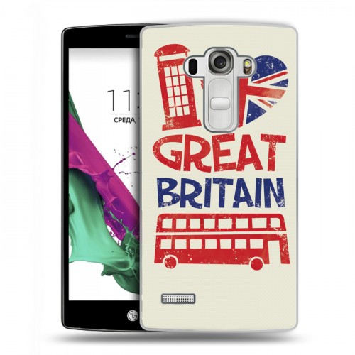 Дизайнерский пластиковый чехол для LG G4 S British love