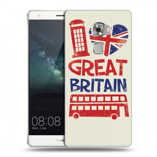 Дизайнерский пластиковый чехол для Huawei Mate S British love