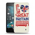 Дизайнерский пластиковый чехол для Microsoft Lumia 550 British love