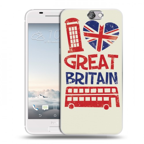 Дизайнерский силиконовый чехол для HTC One A9 British love