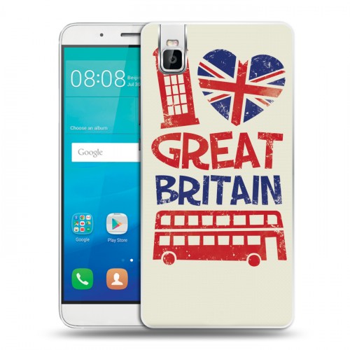 Дизайнерский пластиковый чехол для Huawei ShotX British love