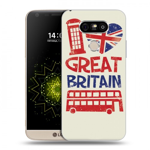 Дизайнерский пластиковый чехол для LG G5 British love