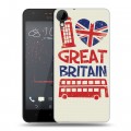 Дизайнерский пластиковый чехол для HTC Desire 825 British love