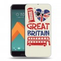 Дизайнерский пластиковый чехол для HTC 10 British love