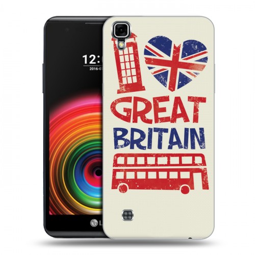 Дизайнерский силиконовый чехол для LG X Power British love