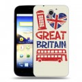 Дизайнерский пластиковый чехол для ZTE Blade A510 British love