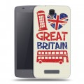 Дизайнерский силиконовый чехол для ZTE Blade L5 British love