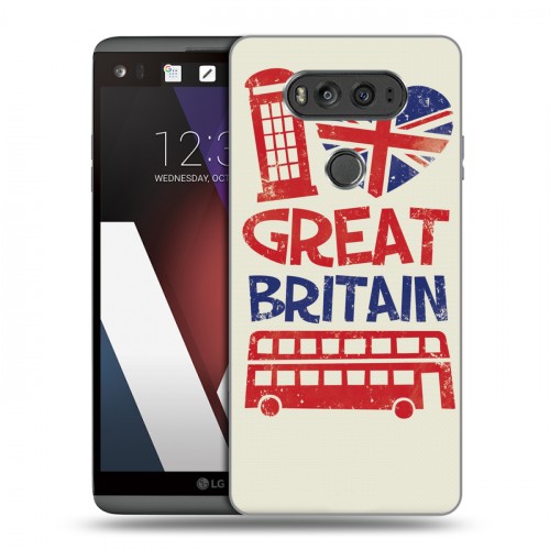 Дизайнерский пластиковый чехол для LG V20 British love