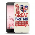 Дизайнерский силиконовый чехол для HTC U Play British love