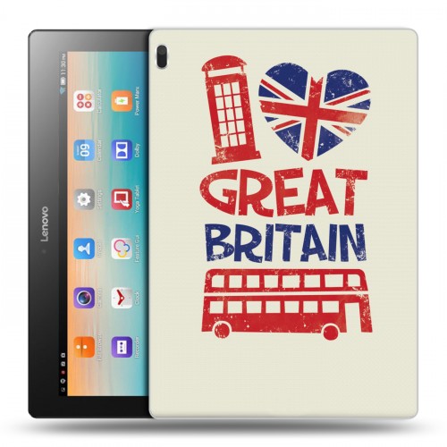 Дизайнерский силиконовый чехол для Lenovo Tab 4 10 British love
