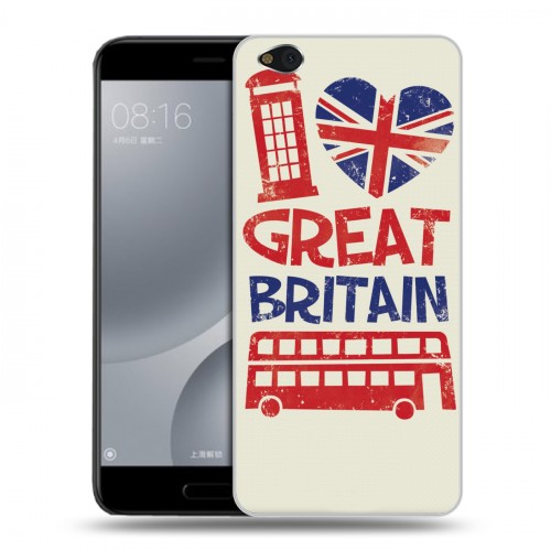 Дизайнерский пластиковый чехол для Xiaomi Mi5C British love