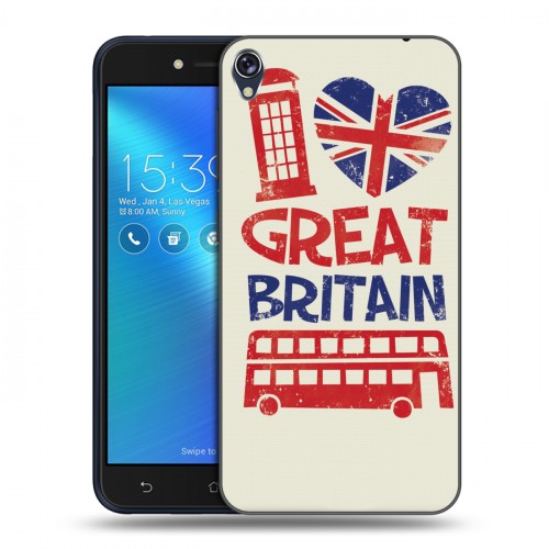 Дизайнерский силиконовый чехол для Asus ZenFone Live British love