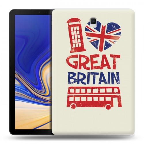Дизайнерский силиконовый чехол для Samsung Galaxy Tab S4 British love