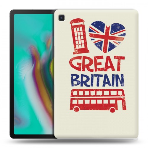 Дизайнерский силиконовый чехол для Samsung Galaxy Tab S5e British love