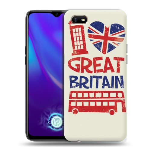 Дизайнерский силиконовый с усиленными углами чехол для OPPO A1k British love