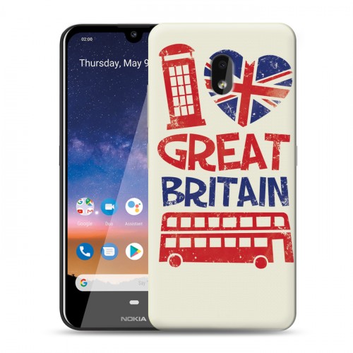 Дизайнерский силиконовый чехол для Nokia 2.2 British love