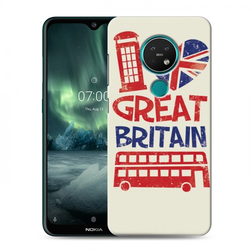 Дизайнерский силиконовый с усиленными углами чехол для Nokia 7.2 British love
