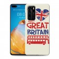 Дизайнерский пластиковый чехол для Huawei P40 British love