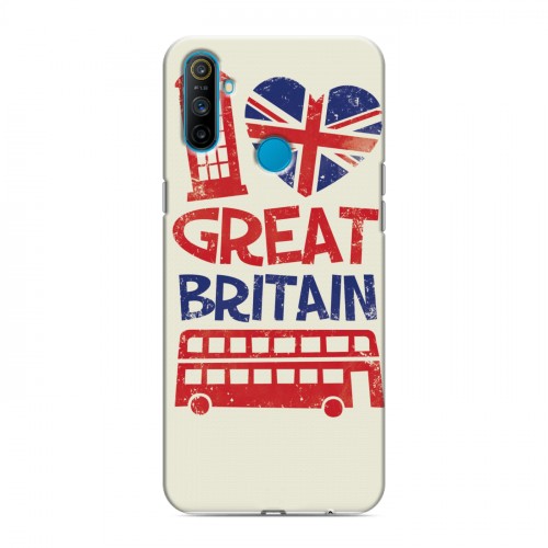 Дизайнерский пластиковый чехол для Realme C3 British love