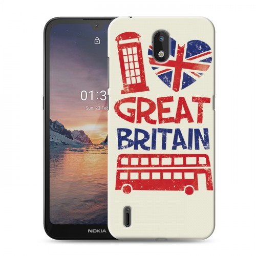 Дизайнерский силиконовый чехол для Nokia 1.3 British love