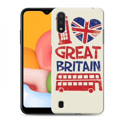 Дизайнерский силиконовый чехол для Samsung Galaxy M01 British love