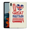 Дизайнерский силиконовый чехол для Samsung Galaxy Tab S7 British love