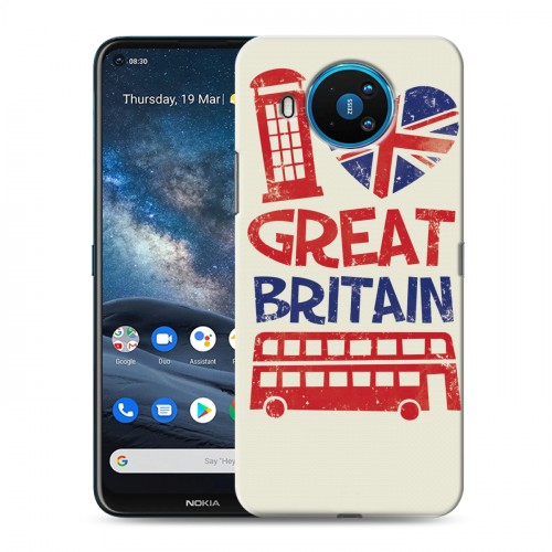 Дизайнерский силиконовый чехол для Nokia 8.3 British love