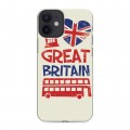 Дизайнерский силиконовый с усиленными углами чехол для Iphone 12 Mini British love