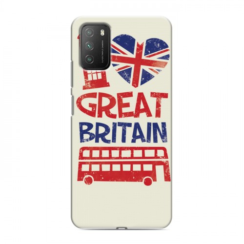 Дизайнерский пластиковый чехол для Xiaomi Poco M3 British love