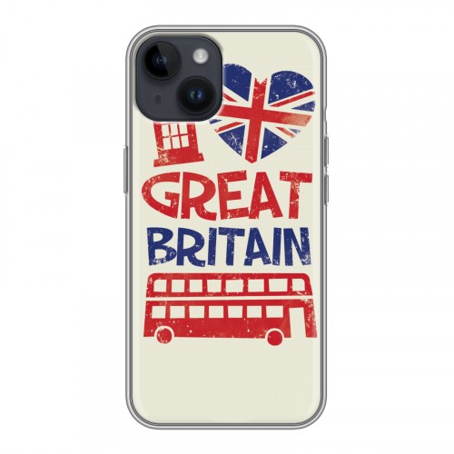 Дизайнерский пластиковый чехол для Iphone 14 British love