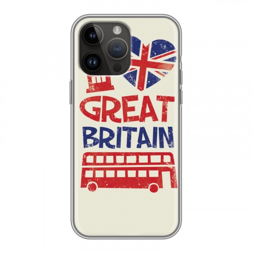 Дизайнерский пластиковый чехол для Iphone 14 Pro Max British love
