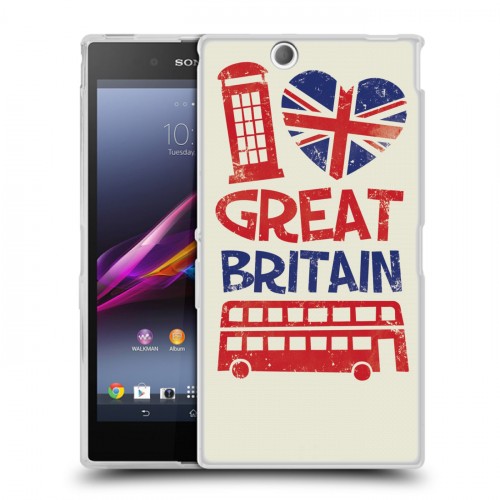 Дизайнерский пластиковый чехол для Sony Xperia Z Ultra  British love