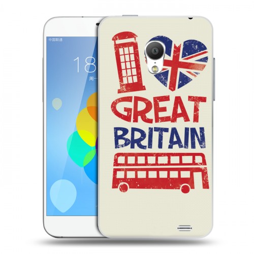 Дизайнерский силиконовый чехол для  Meizu MX3 British love