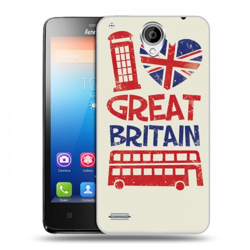 Дизайнерский пластиковый чехол для Lenovo S890 British love