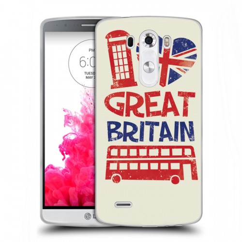 Дизайнерский пластиковый чехол для LG G3 (Dual-LTE) British love