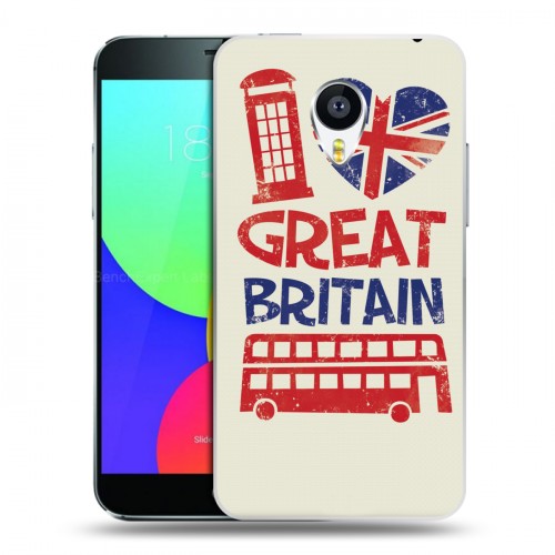 Дизайнерский пластиковый чехол для Meizu MX4 British love