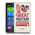 Дизайнерский силиконовый чехол для Nokia XL British love